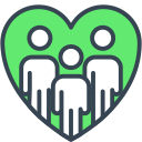 family heart icon